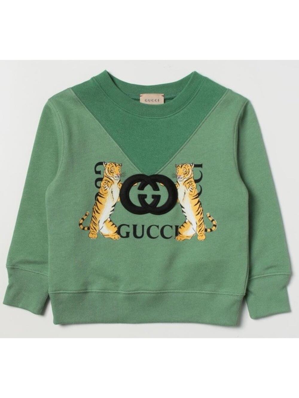 NWT Gucci Cotton Sweatshirt With Patch. Size 4